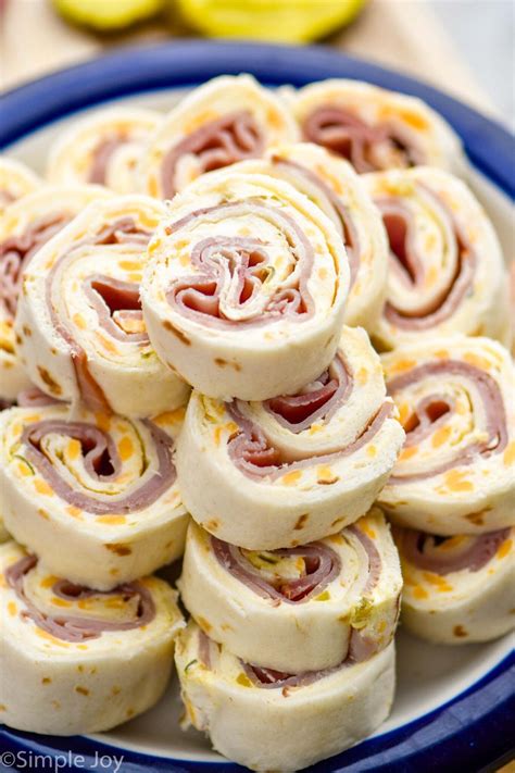 Ham and Cheese Tortilla Roll Ups Recipe Crunchy Creamy Sweet