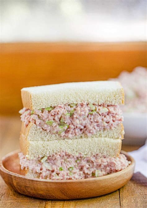 ham salad sandwich spread made with bologna
