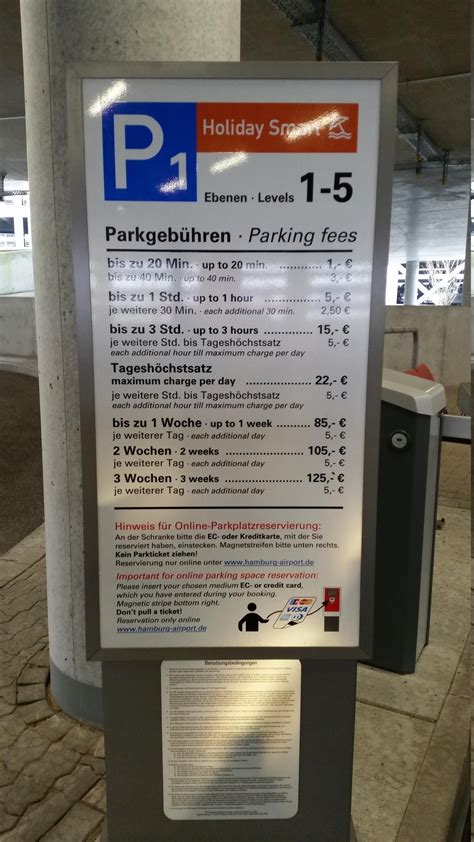 hamburg airport parking price