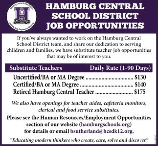 hamburg central school district jobs