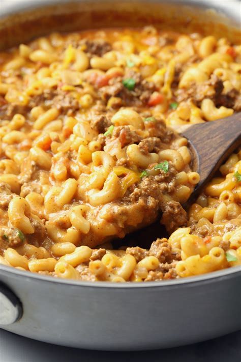 hamburger cheese macaroni recipe