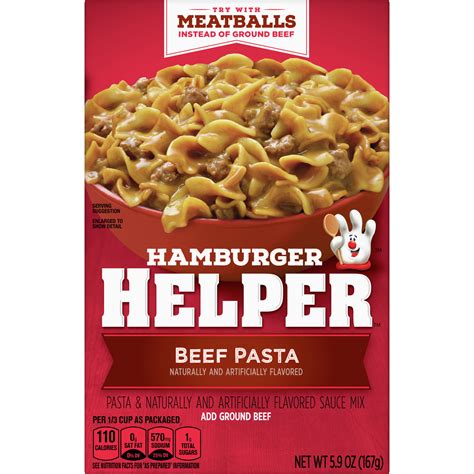 hamburger helper beef pasta additions