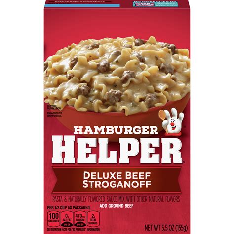 hamburger helper beef stroganoff deluxe