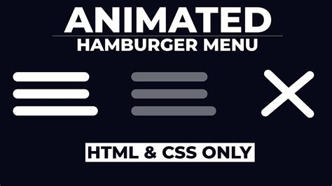 hamburger menu button css