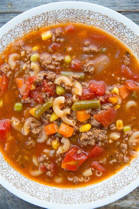 hamburger soup recipe slow cooker