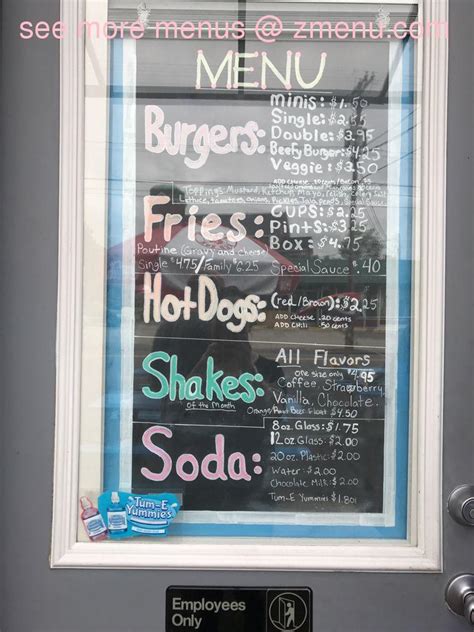 hamburger stand biddeford menu