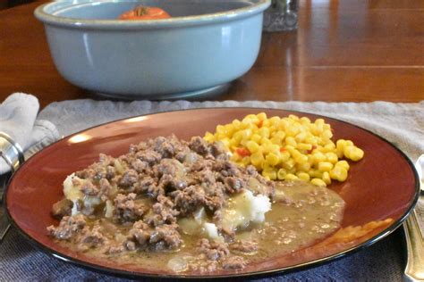 Hamburger Stew Over Mashed Potatoes