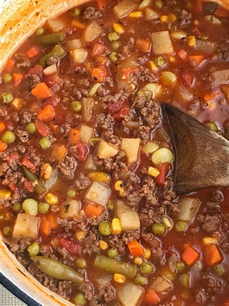 hamburger vegetable soup recipes