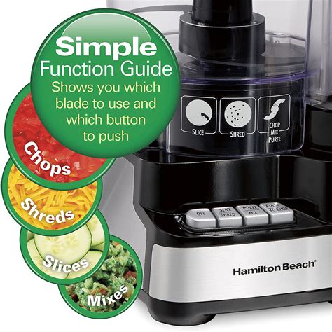 Hamilton Beach Stack & Snap Food Processor 12 Cup Capacity 70729