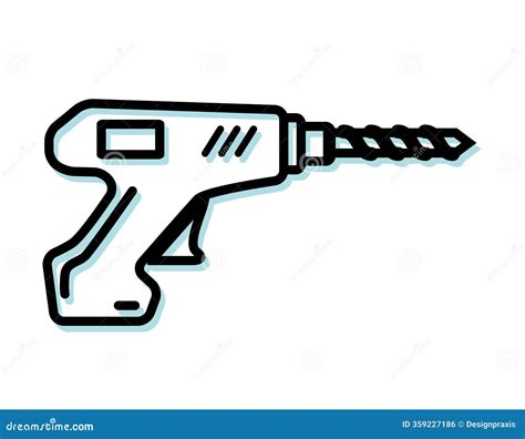 Hammer Drill Machine Icon