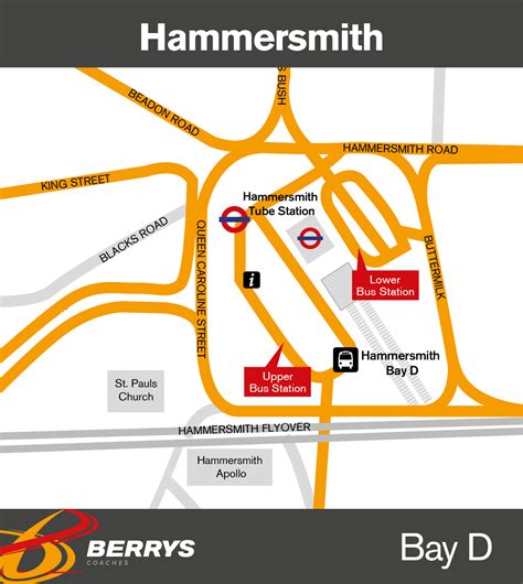 hammersmith bus station map