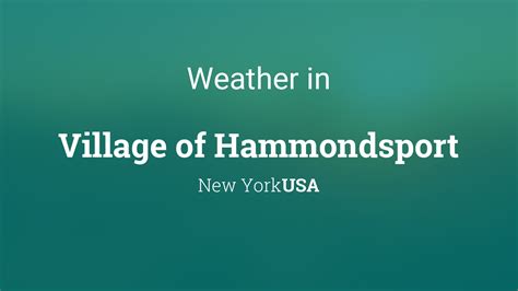 hammondsport new york weather