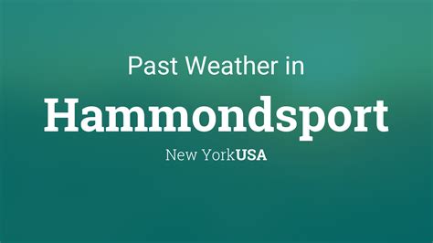 hammondsport ny weather forecast