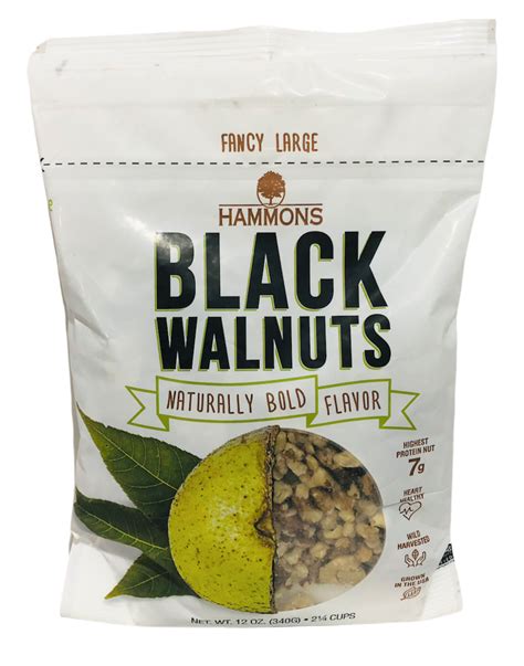 hammons black walnuts large pieces 12 oz