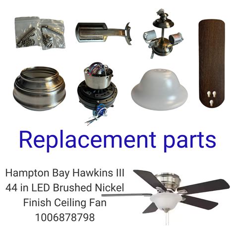 52 INCH CEILING FAN REPLACEMENT DOWN ROD BROOKHURST HAMPTON BAY CEILING