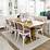 Samuel Lawrence Hampton Transitional White Trestle Table and