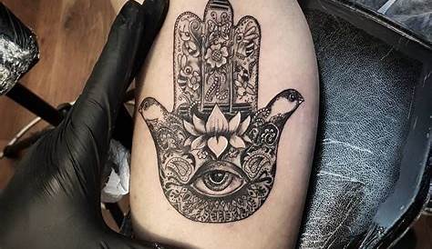 Hamsa Hand Tattoo Men 80 Designs For Evil Eye Ink Ideas