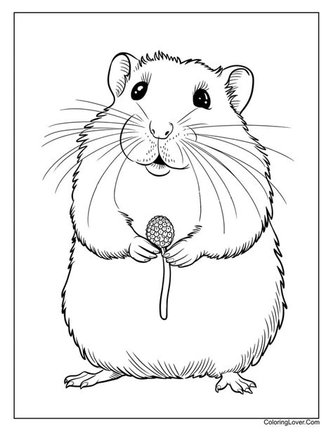 hamster coloring page printable printable template