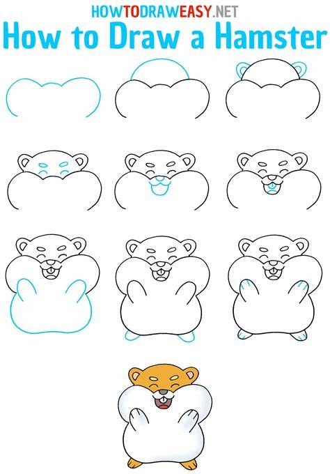Learn how to draw a Cute Hamster EASY TO DRAW EVERYTHING