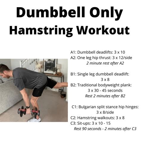 hamstring workouts with dumbbells