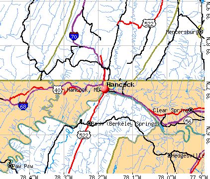 Hancock Maryland Map
