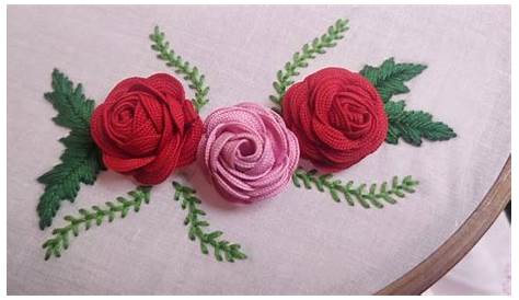 Hand Embroidery Designs Rose Flowers Kits Flower Cross Stitch