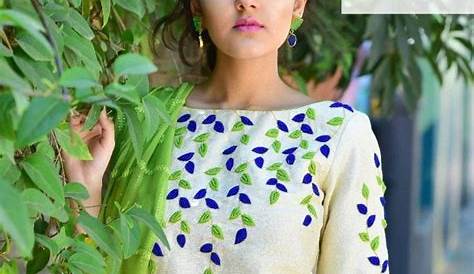 Hand Embroided Latest Embroidery Designs Kurti Embroidery Design Embroidery Designs Fashion