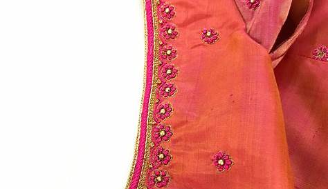 Hand Embroidery Thread Work Blouse Designs Pin By Prabha s On PRABHA BLOUSES