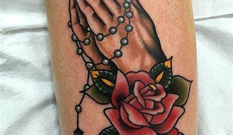 Hand Holding Rosary Tattoo Coverup Praying s With By Paco Garcia