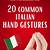 hand in italian