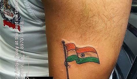 Hand Indian Flag Tattoo At Best Ink Studio In Bangalore Artist Aditya