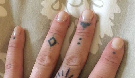 Hand Poked Tattoos on Instagram “handpoked finger