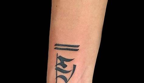 initial ram name tattoo on wrist for men and women tattoo