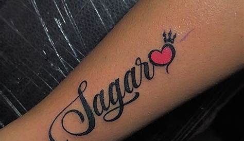 Hand Sagar Name Tattoo s s Tatuagem Na Mão, Tatuagens No Dedo