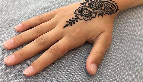 Hand Small Henna Tattoo Simple On ,