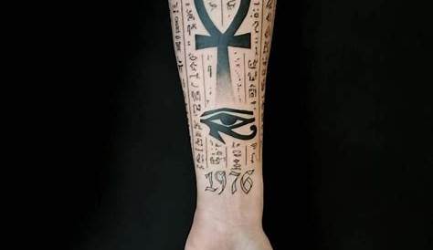 Egyptian hand tattoo black and grey Hand tattoos