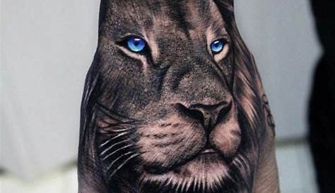 Hand Tattoo Lion 30 Traditional Designs For Men Retro Big Cat
