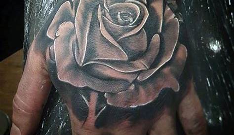 Hand Tattoo Rose Mann Wristtattoo design rose