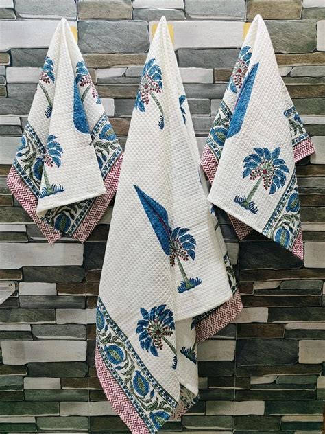 Hand Block Printed Towels