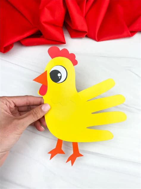 hand chicken craft