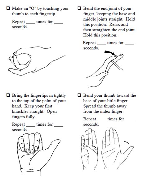 Hand Exercises Stroke