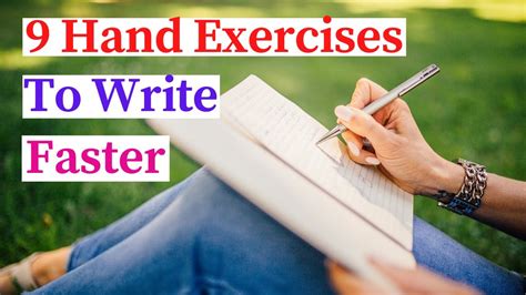 Hand Exercises To Write Faster