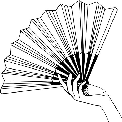 Hand Fan Drawing Clip Art, PNG, 6559x5604px, Hand Fan