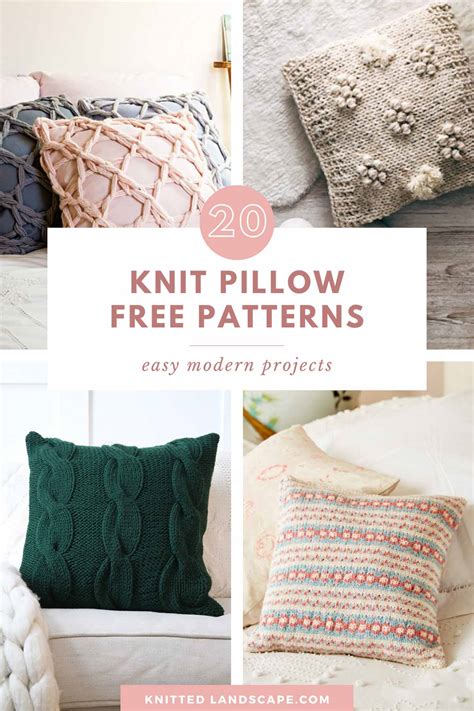 Hand Knitted Pillow Patterns