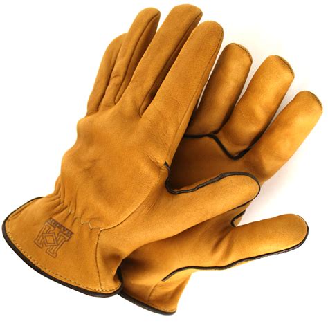 Hand Made Leather Work Gloves