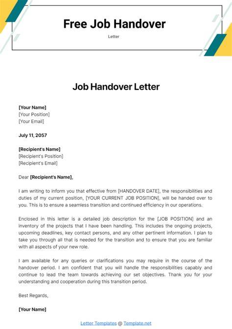 Sample Handover Letter Format After Resignation Hairstylelist