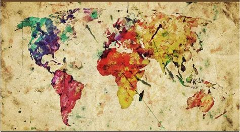 Hand Painted Map Murals