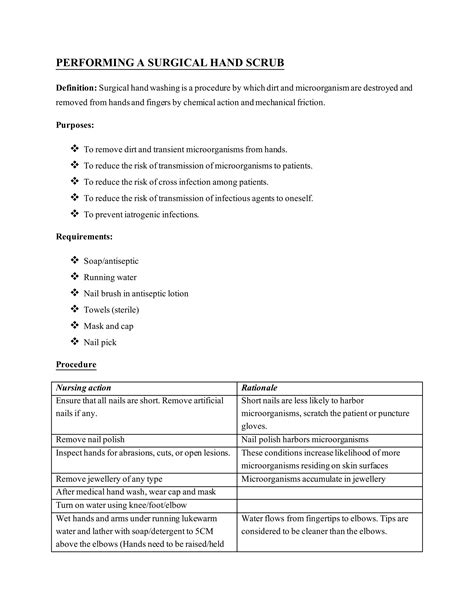 Hand Scrub Definition