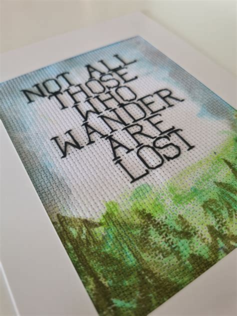 Hand Stitched Quote For Wall