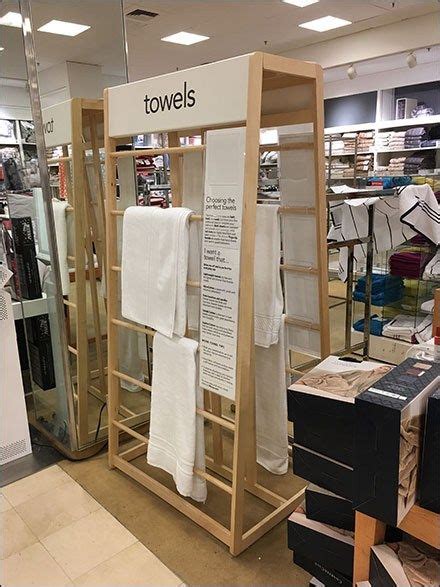 hand towel display retail store